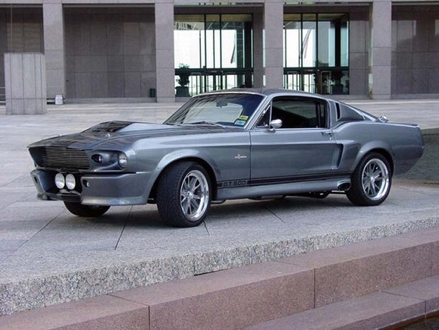Basically, the idea behind muscle cars is putting a large-displacement engine inside a small car. Ford and General Motors led the charge in the late '40s and early '50s from Detroit, Mich., the "Motor City." Pictured above is Ford's 1967 Shelby Mustang GT500, also known as Eleanor from Gone in Sixty Seconds.