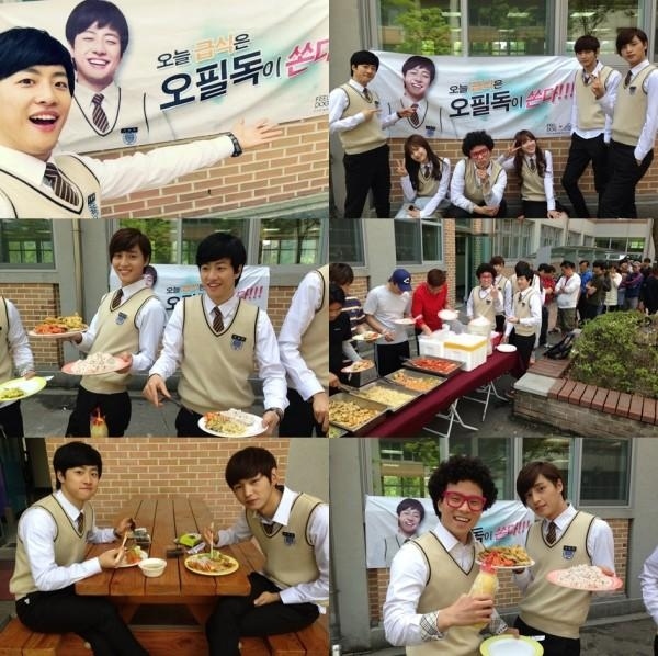 Fans pay for food trucks to feed all the actors and staff if their idol is starring in a drama. Let me repeat. FANS PAY