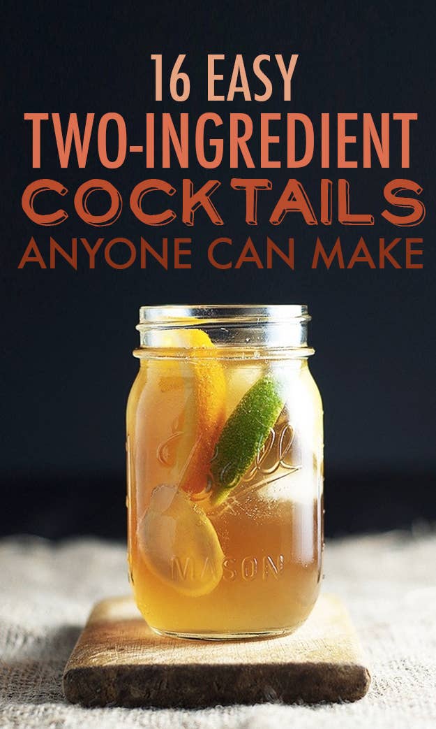 16 Two Ingredient Cocktails Anyone Can Make