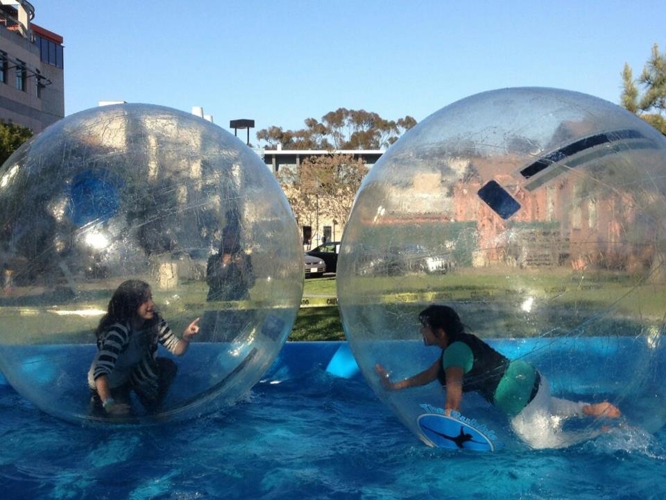 I mean come on. Human hamster balls, fountains of chocolate, and ferris wheels, throughout the year? Sweet.