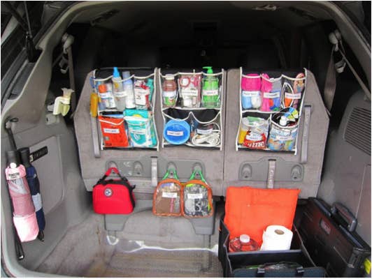 21 Insanely Clever Tricks To Vastly Improve Your Car - Diy Trash Container For Car