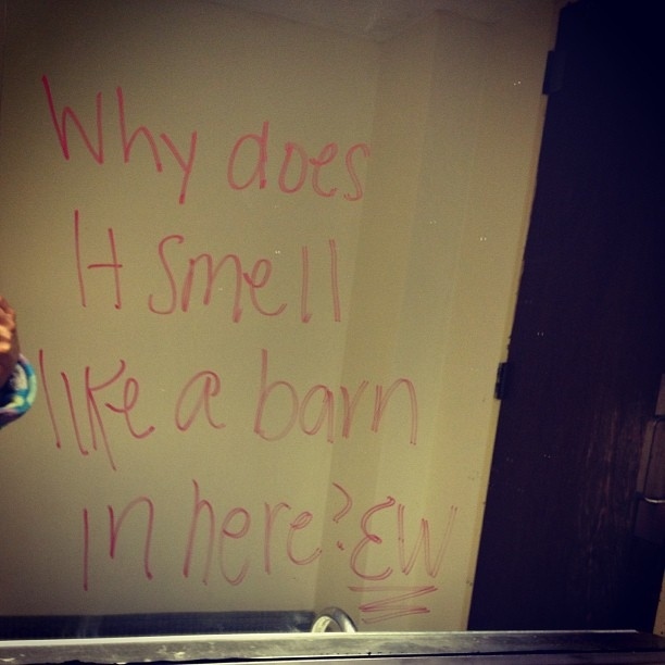 That's right, no moms are around to do the cleaning. Get out the sponges!