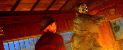 Freddy vs. Jason climaxes in a monumental clash, where Jason emerges victorious by ripping off Freddy's arm and impaling Freddy with his own bladed glove. Lori, the protagonist of the film, then beheads Freddy. With Jason "mortally" wounded, he returns to the lake with Freddy's head. Finally, the series is back on track --