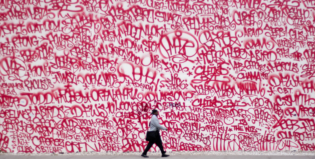 In 2010, graff writers Barry McGee and Josh Lazcano (aka Amaze), took on the ambitious task of covering an entire wall with as many celebrated graff signatures as they could fit. The result: History, beauty, and pure collaboration.