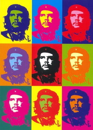The famous 1968 Andy Warhol forgery of Che Guevara by Gerard Malanga ("Che Guevara: Revolutionary & Icon" by Trisha Ziff, Abrams Image, 2006, pg 79)