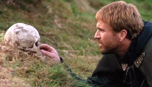 "Yorick? *poke, poke* That u bro?"As Hamlet, 1990.