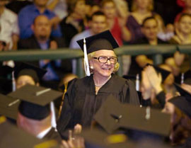 Helen Small graduated with a bachelor’s degree in psychology in 2007, at the age of 87. She was 90 when she achieved her master's in 2010.