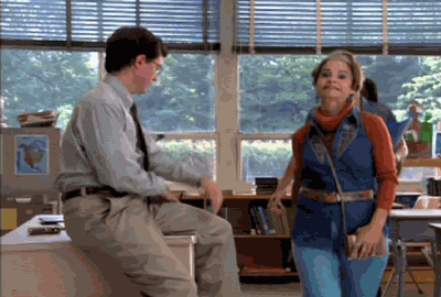 Don't try to avoid the teacher if he wants to speak with you. He'll always find you!