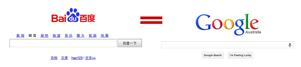 Baidu is the Google of China in terms of search and maps. But we're not giving any awards quite yet - not when some of the results have been meddled with by Chinese censors.