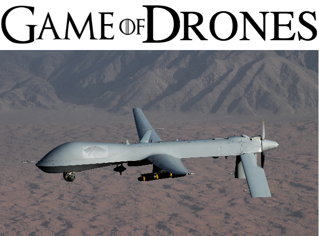 The Government keeps ramping up the Drone program to the point that in 10 years it will be possible for the public to buy some of the older models. Game of Drones: Think Robot Wars in the air.