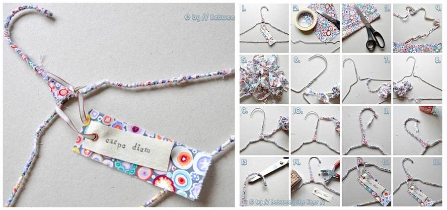 7 Fun And Creative Ways To Decorate Clothes Hangers