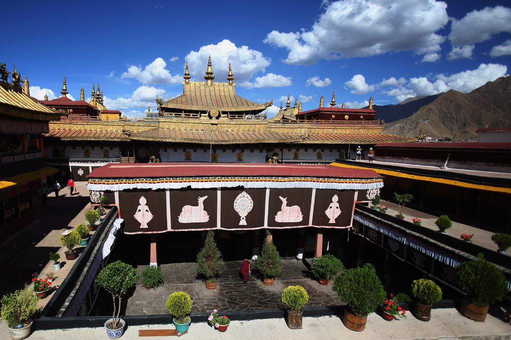 Jokhang Temple is one of the most sacred and important temples to Tibetans and was founded in the 7th century.