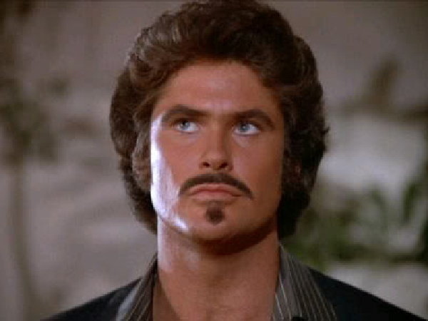 The Hoff has always seemed evil, with or without goatee.