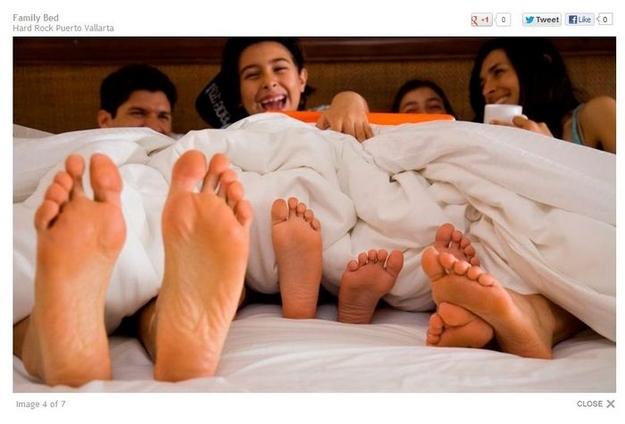 “We’re on vacation, it’s 6:30 A.M., and the kids are up and full of energy — fabulous! Sleep is overrated.” (Hard Rock Hotel Vallarta, Nuevo Vallarta)