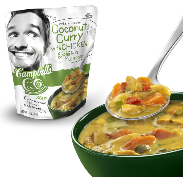 Campbell’s Go™ is so close to take-out coconut curry...It could file a restraining order.