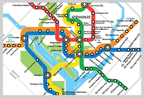 Washington Dc Subway Map