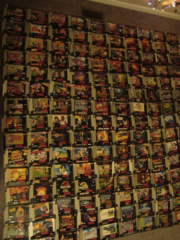 tønde hovedsagelig Ældre Every Single Super Nintendo Game In One eBay Listing