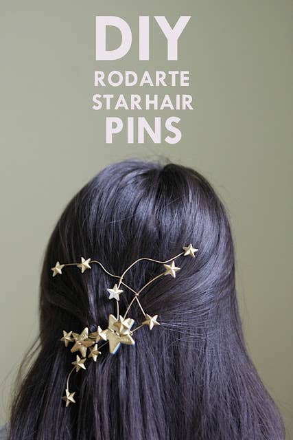 Learn how to make this festive hair accessory here.