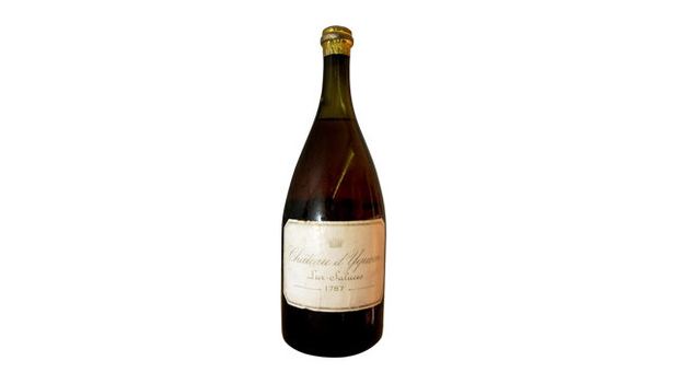 All you wine snobs who are too good for boxed merlot, boy, has Chateau d’Yquem got something for you. This winery is kind of a big deal in the sweet white dessert wine world, evidenced in 2011 when an 1811 vintage nabbed $121,185 at auction. This bottle from 1787 comes with a heftier price tag, though really, when you’re willing to spend that much on dessert wine, what’s another $70k?