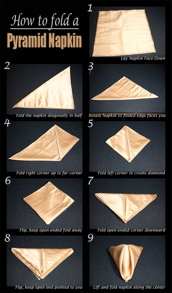 3 Simple Ways to Fold a Napkin, Napkin Folding Ideas