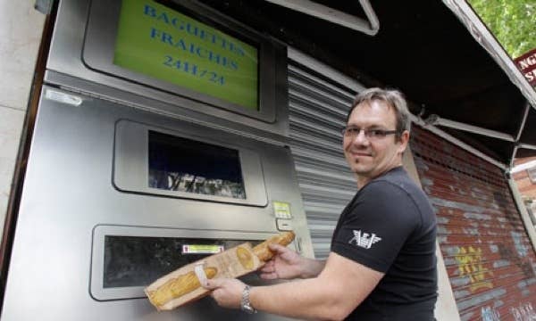 Bread vending machine France RSL Top 50 unusual vending solutions