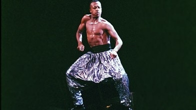 MC Hammer logic: In lieu of a shirt, wear flashy pants. Add flashy jewelry.