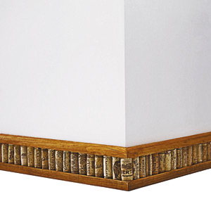 Create unique baseboard. Glue corks side by side onto a base of 1/4-inch MDF and cut along the long ends with a saw to an even height. Attach strips of 3/4-inch molding to the top and bottom, and nail the strip of corks to the base of your walls.