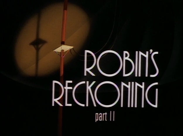 Robin seeks out Zucco, who has incapacitated Batman, and must decide whether to seek justice for his parents' death, or revenge.
