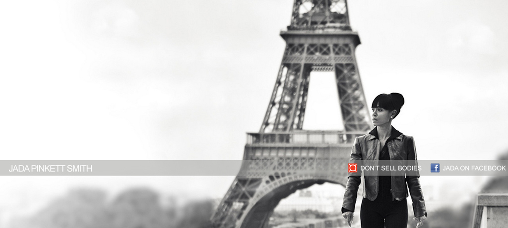 His wife Jada is also all about Facebook. She can be seen walking around Paris.