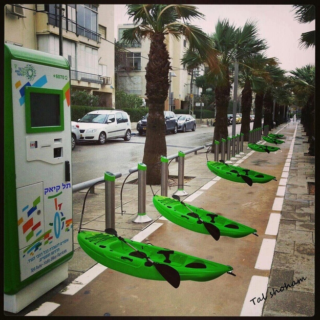 Renting kayaks instead of bikes would make much more sense