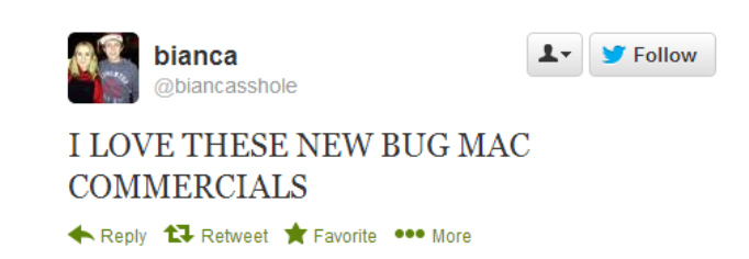 "What you call hunger was invented by guys like me to sell Bug Macs."