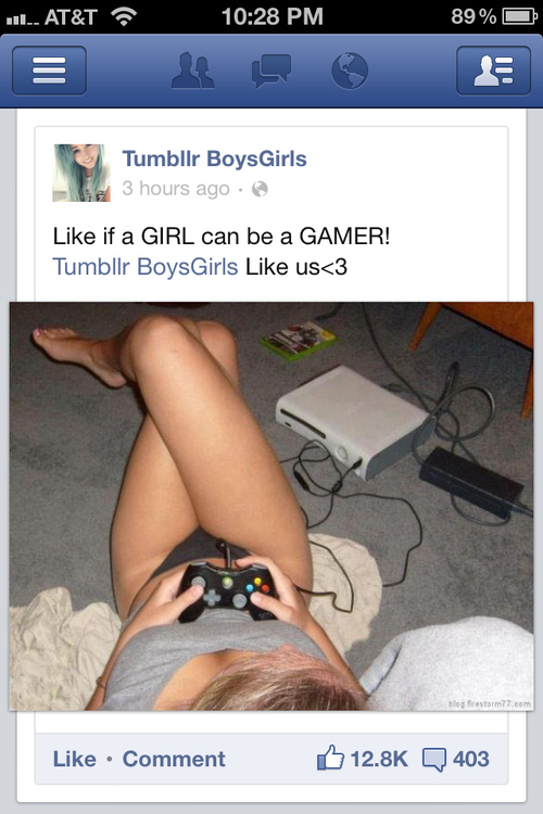 Sexy gamer girl