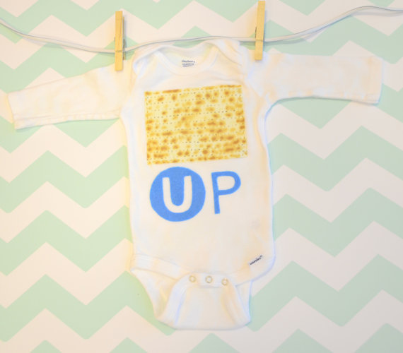 To show the world that your precious offspring is, in fact, kosher for Passover. Available here.
