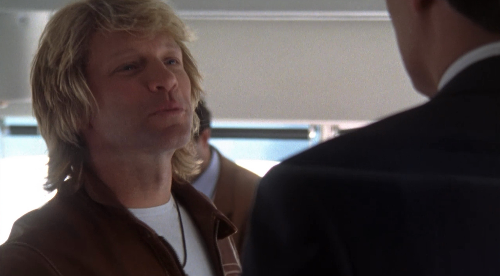 He has the communication director of a presidential campaign swooning over him, but his hair is at an all-time low, really bringing down the sexy factor.
