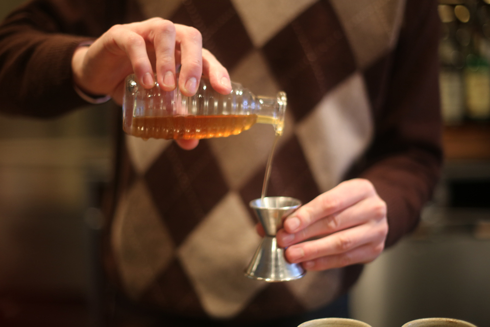 If you plan to use cider instead of the beer, use 1/2 oz.