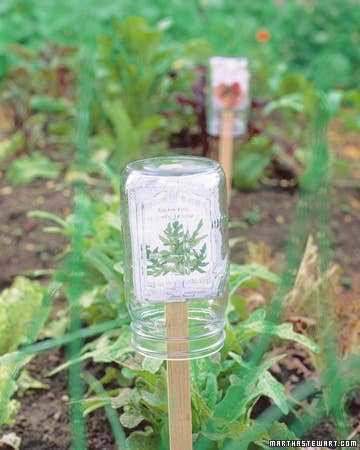The mason jars protect the seed packets from getting wet. Get more information here.