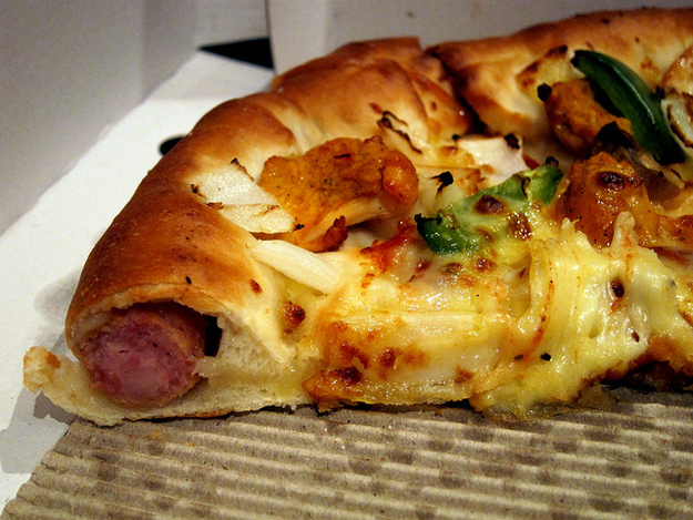 The 12 Craziest Things Mankind Has Stuffed Into Pizza Crusts