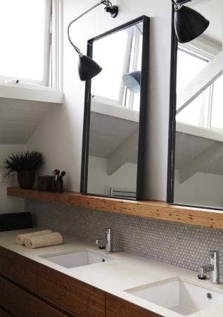 This seems to be a huge trend in bathrooms going on right now.