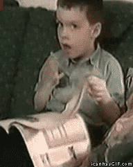 Instead of licking your fingers, tie rubber bands around them for quick page turning.