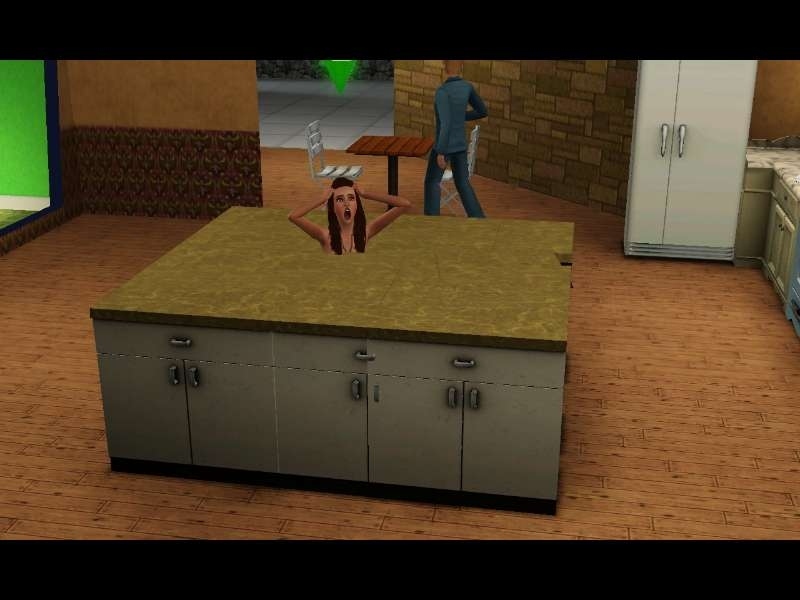 Typing CTRL + SHIFT + C followed by 'move_objects on' gave you complete control of your house. But instead of making home improvements, this was mainly used to catch your Sim in the shower and trap them inside a table.