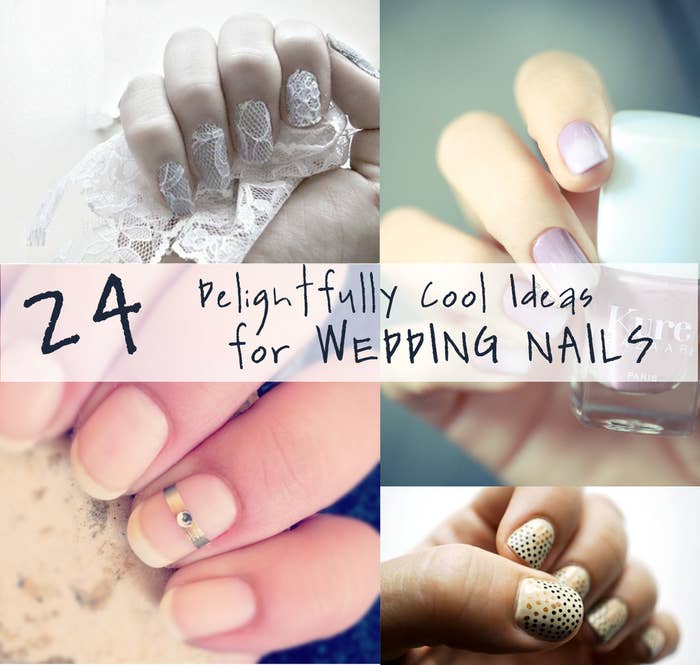 24 Delightfully Cool Ideas For Wedding Nails 24 Delightfully Cool Ideas For Wedding Nails