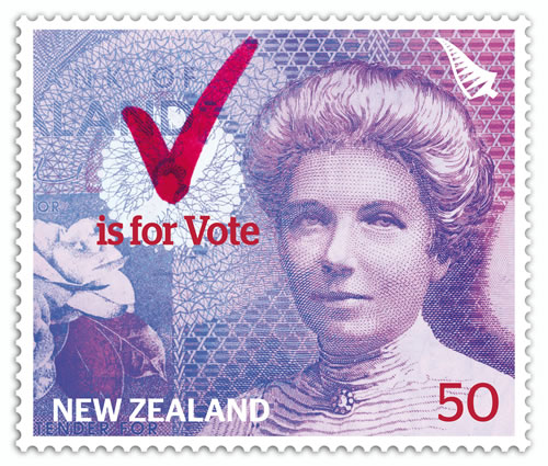 In 1893, New Zealand allowed women to vote and also became the first country with universal suffrage for both men and women. Kate Sheppard (pictured above) was an influential figure in New Zealand women's suffrage.