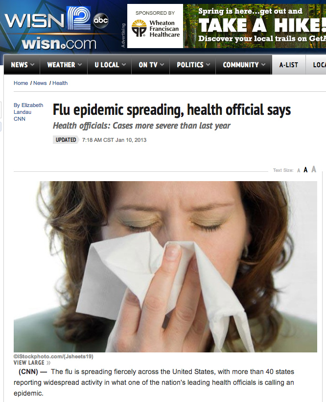 This breaking news was reported by CNN sometime before 7:18 a.m. CT, when ABC 2 in Wisconsin posted it to their website.