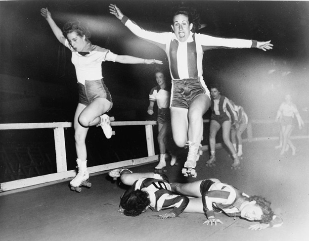 Originally, the goal of the sport was to complete a particular amount of laps around the track. In the 1940's it began to evolve into a competitive contact sport.