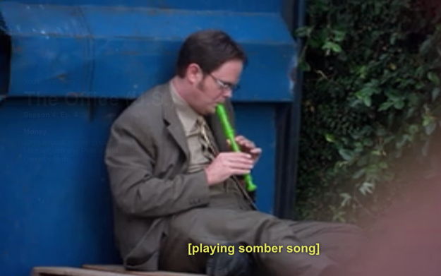 play that recorder Dwight, play it
