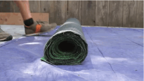 Astroturf is inexpensive and can be found at your local hardware store.