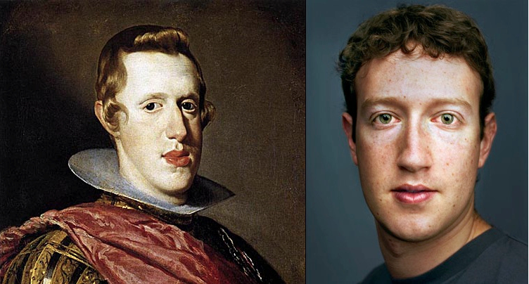 It sure looks like the King of Facebook was also the King of Spain from 1621 to 1665.