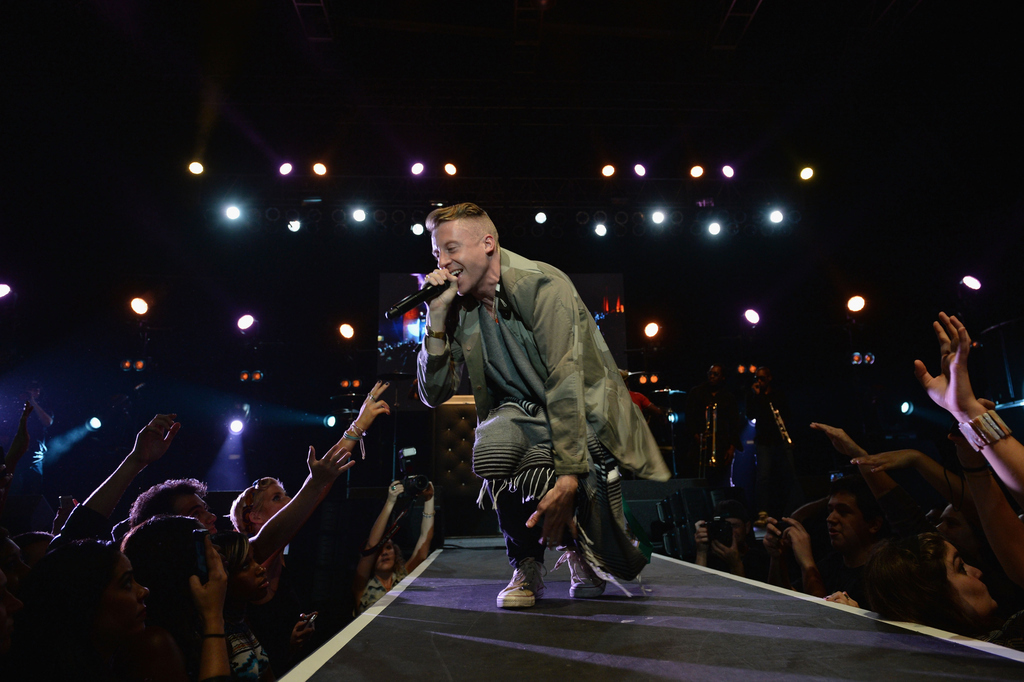 The independent hip-hop sensation has truly been skyrocketing to notoriety this year, but the major catalyst came from the self-released video/single for the song "Same Love," passionately advocating same sex marriage. The song's stance was so specific that its lyrics were used as part of the official citations in the argument for marriage equality in the Supreme Court.