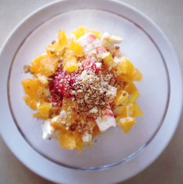 Well, duh. Fruit + ice cream = success.