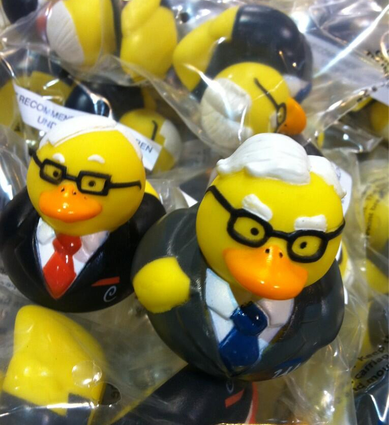 Berkshire Hathaway Warren Buffett & Charlie Munger Rubber Duckies Rubber Ducks 